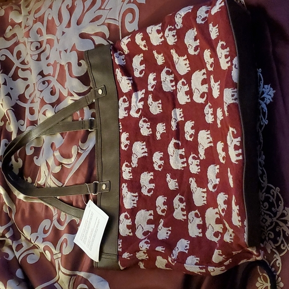 Elephant print totebag - Picture 1 of 4